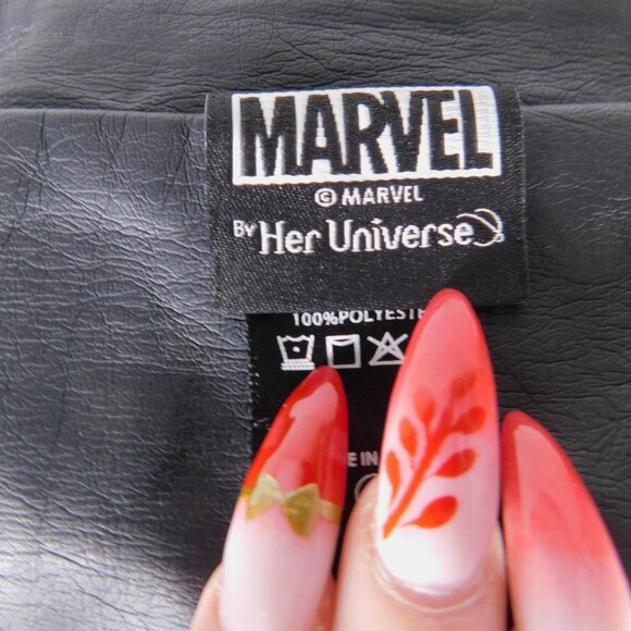 Her Universe Thor Faux Leather Jacket L - God of Thunder - Excellent - Picture 11 of 12